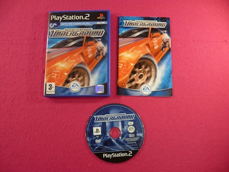 Need for Speed: Underground - PS2 Playstation 2 PAL Svensk Utgåva
