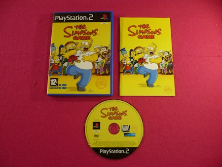 The Simpsons Game - PS2 Playstation 2 PAL Svensk Utgåva
