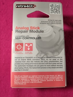 (Nytt) Analog Joystick med "Gamecubekula" (Retro-Bit) - Nintendo 64