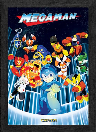 (Nytt) Mega Man: Robot Master Ambush - Pixel Frames Plax