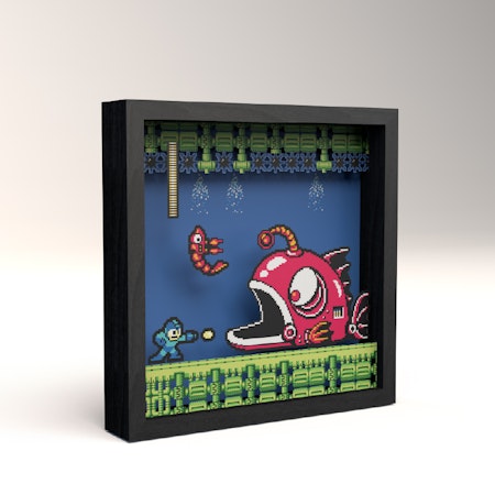 (Nytt) Mega Man 2: Lantern Fish - Pixel Frames