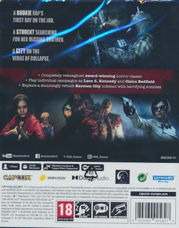 (Nytt) Resident Evil 2 Remake - PS5 Playstation 5