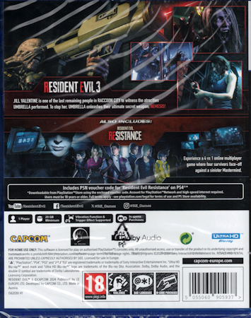 (Nytt) Resident Evil 3 Remake - PS5 Playstation 5