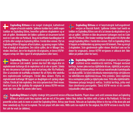 Exploding Kittens: NSFW Edition (Pink) (SVE)