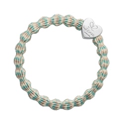 By Eloise Metallic Silver Hjärta