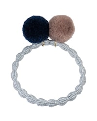 Kknekki PomPom silver glitter w navy-dove