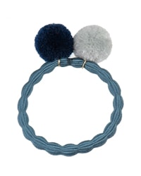 Kknekki PomPom dustyBlue w silver-navy