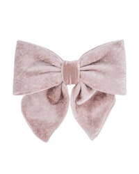 Luxury Bow Silk Velvet Beige