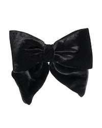 Luxury Bow Silk Velvet Black