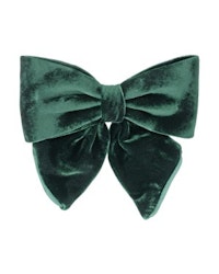 Luxury Bow Silk Velvet Green