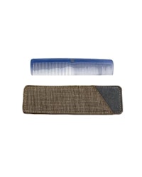 Travel comb small Belgian linen Taupe