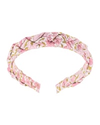 Hairband braided mw Liberty Poppy and Daisy