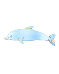 Dolphin clip Swarovski Handmade 2