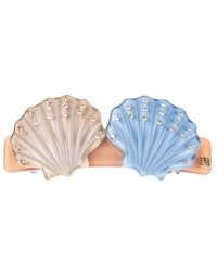 Hair clip with shell Handmade