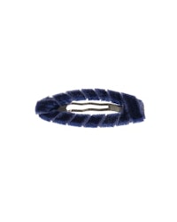 Snap with velvet ribbon Navy