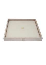 Oak square tray with pillow