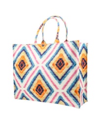 Tote bag mw Liberty Geo Jewel linen