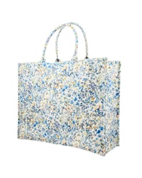 Tote bag mw Liberty Felda blue linen