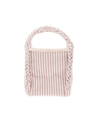 Small shopper mw Ticking fabric blue