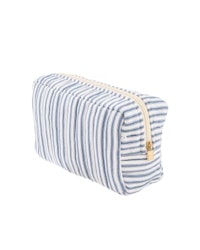Pouch square mw Ticking stripe
