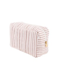 Pouch square mw Ticking stripe