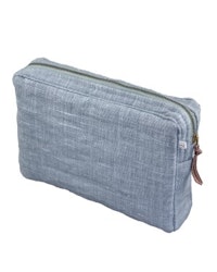 Pouch big Belgian linen