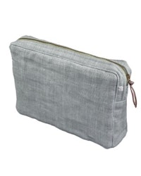 Pouch big Belgian linen