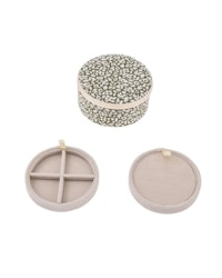 Jewelry box round mw Liberty Feather