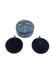 Jewelry box round mw Liberty Peacock