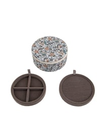 Jewelry box round mw Liberty Strawberry Tree Blue