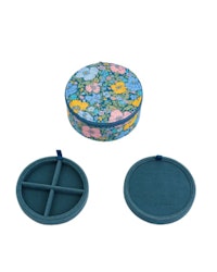 Jewelry box round mw Liberty Meadow Song Blue