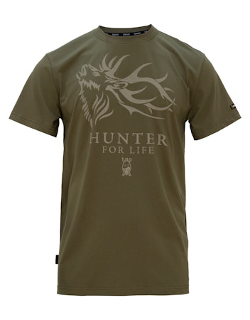 SWAZI - T-shirt "Hunter for life" - Olive