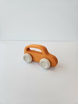 Träbil - Orange - från Grimms