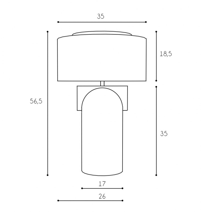 Figoll Bordslampa Svart