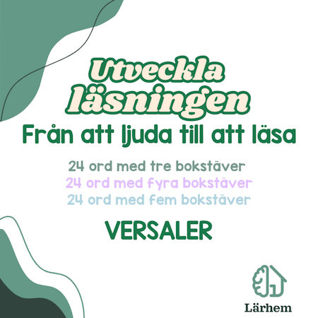 Läs & färglägg - VERSALER