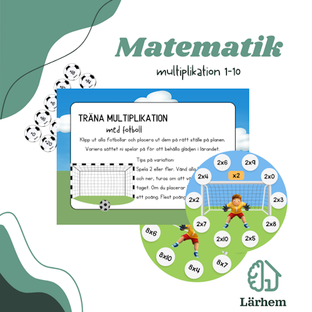 Multiplikation i fotbollstema