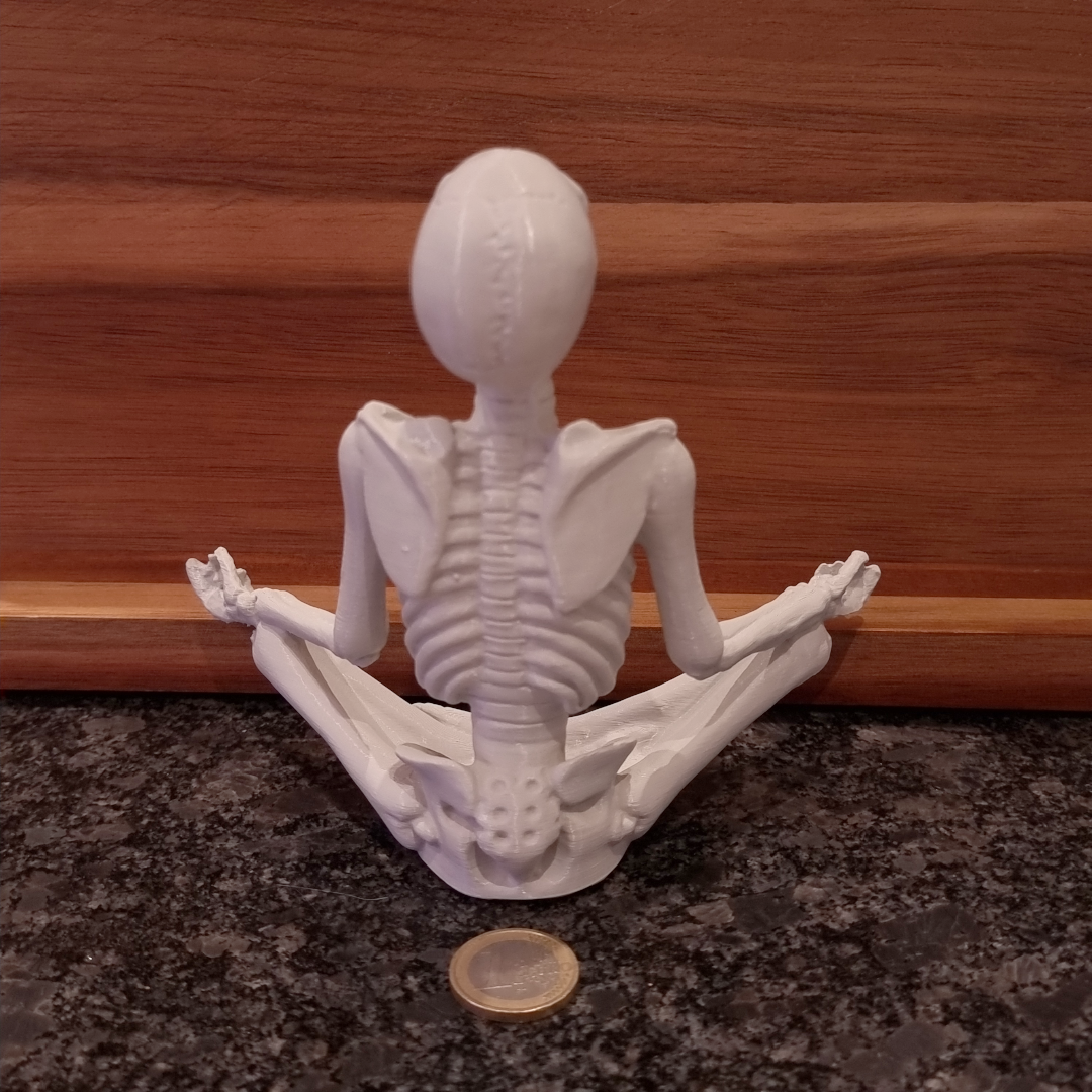 Meditating Skeleton in PLA – Ideal for Spooky Season Decor