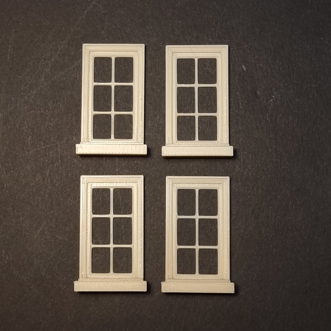 Window set in scale 1/35 - 4 pieces