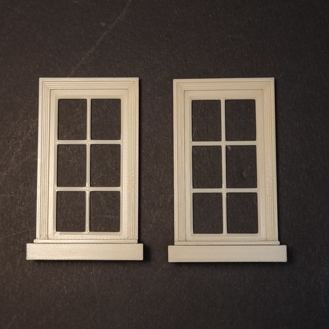 Window set in scale 1/35 - 2 pieces