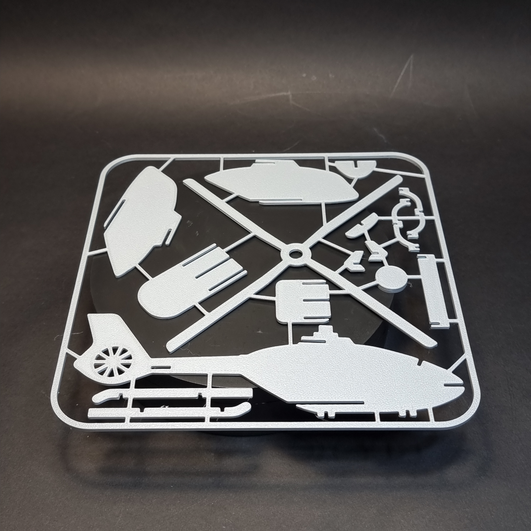 Helicopter Airbus H135 - 3D printed simple construction model