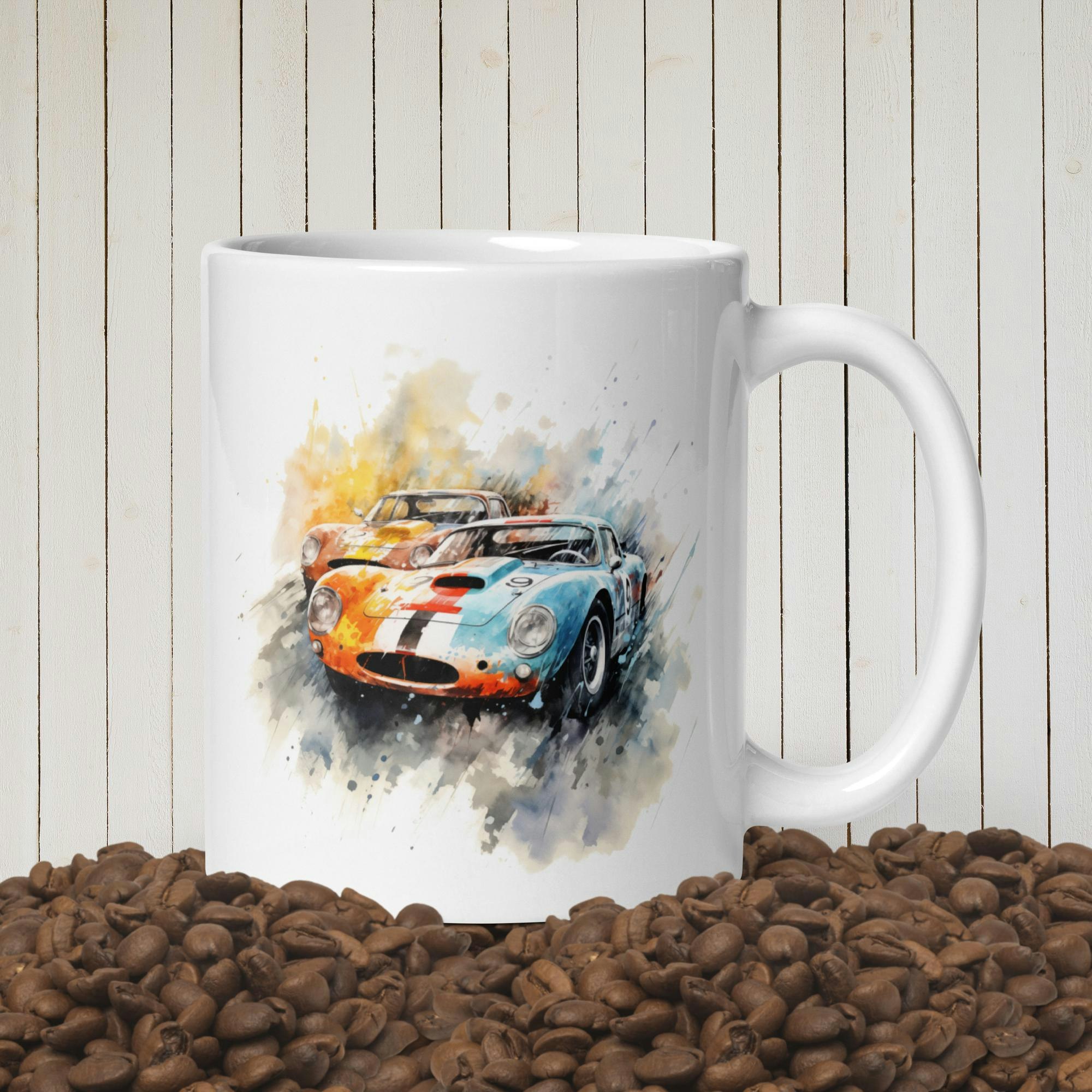 Le Mans 24 Hours Mug | Pure Adrenaline Design | Customizable Text | Perfect for Motorsport Fans