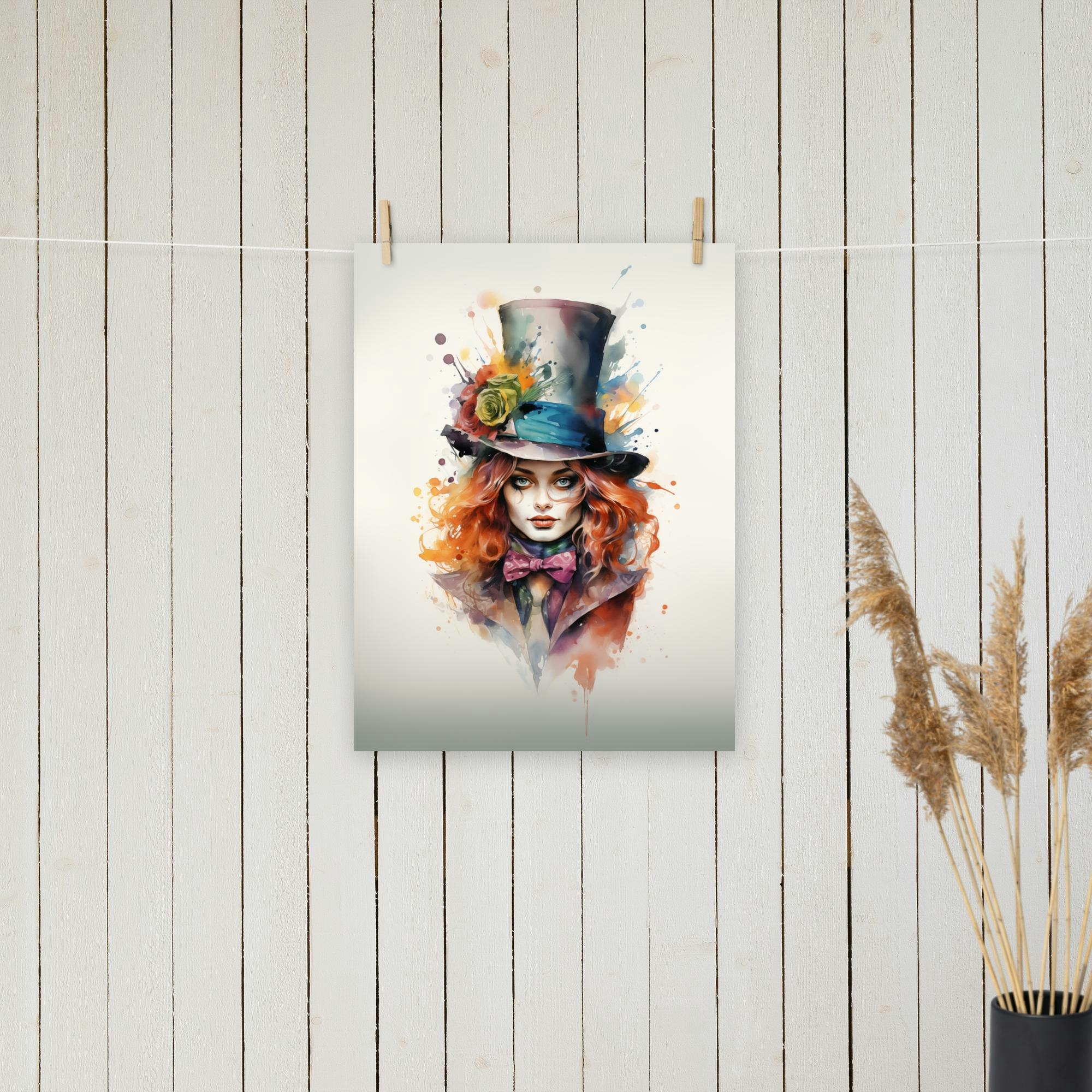 Female Mad Hatter Poster