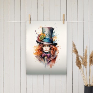 Female Mad Hatter Poster