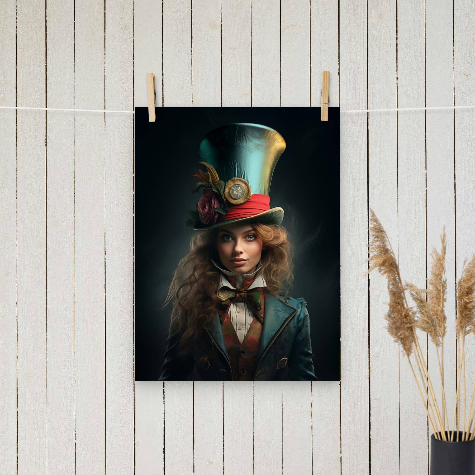 Female Mad Hatter Poster