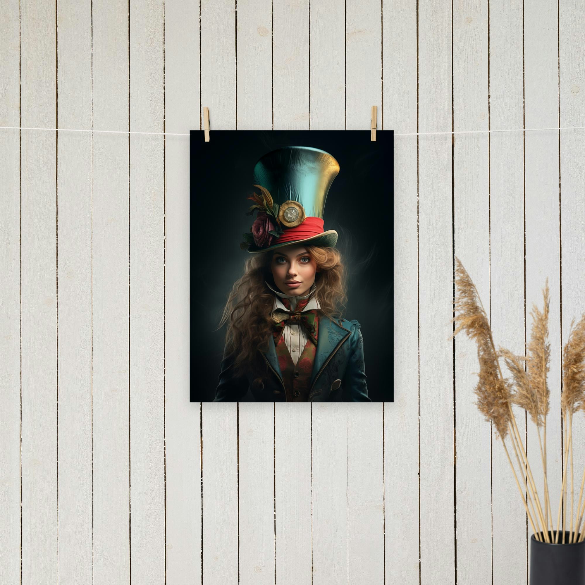 Female Mad Hatter Poster