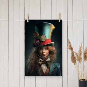 Female Mad Hatter Poster