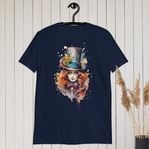 Kvinnlig Galna Hattmakare inspirerad T-shirt