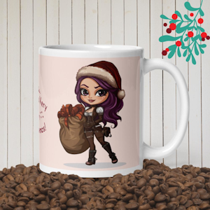 Tiny Looter - Have a Very Merry Mecha-mas! mug