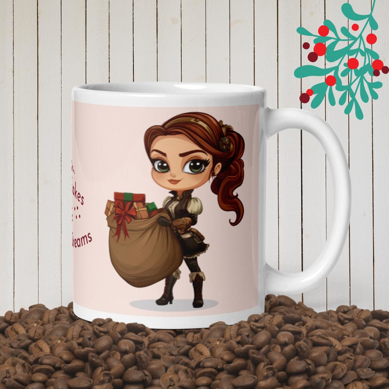 Snowflakes & Steam Dreams | Tiny Looter Holiday Collection  | Steampunk Christmas Gift | Perfect for Coffee or Tea Lovers