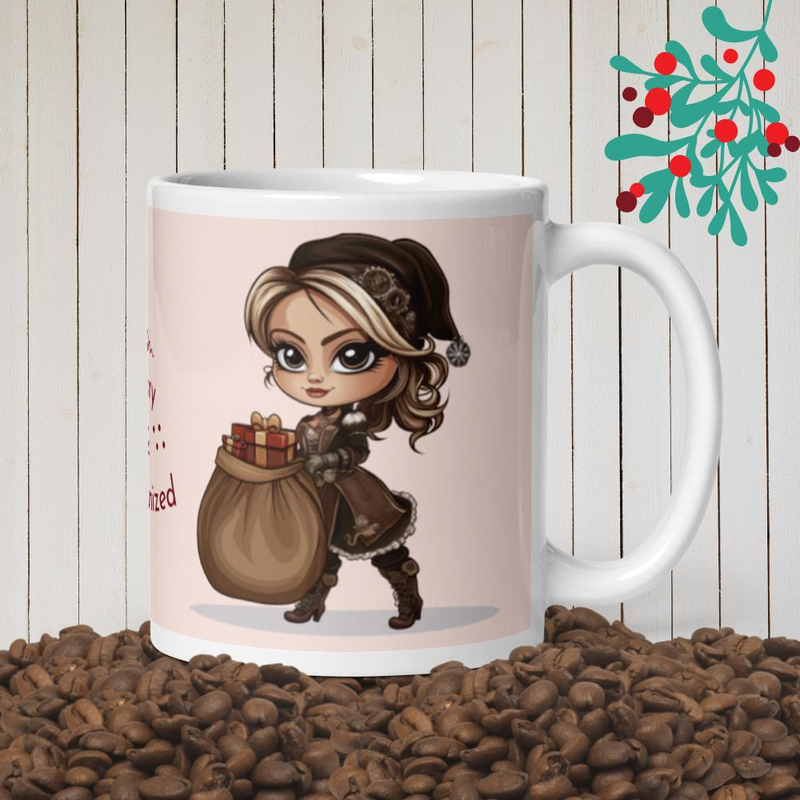 Merry & Mechanized | Tiny Looter Holiday Collection  | Steampunk Christmas Gift | Perfect for Coffee or Tea Lovers